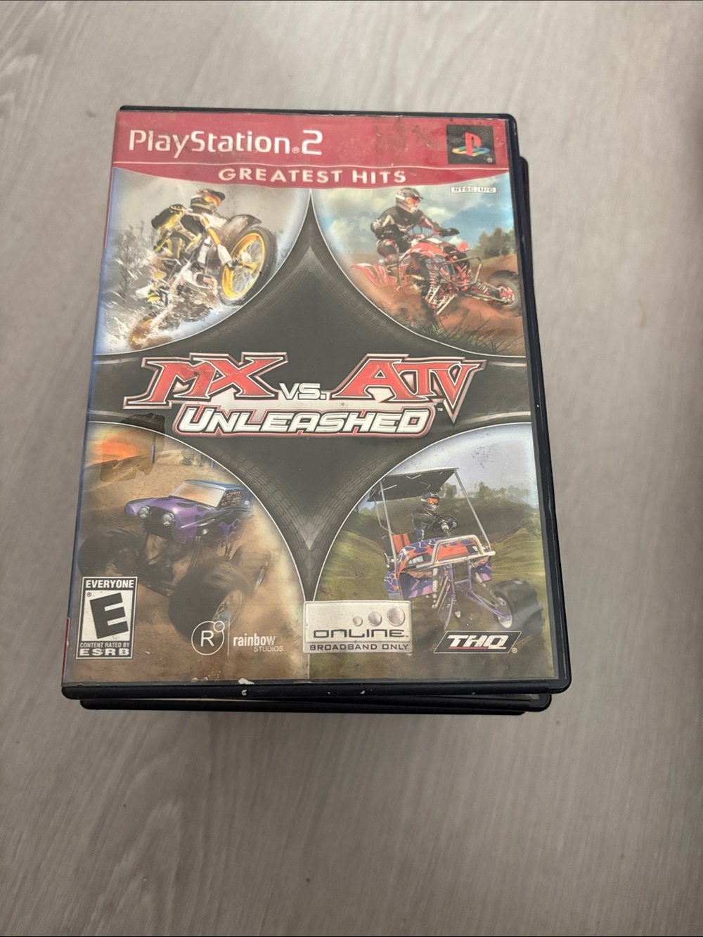 Sony PlayStation 2 Greatest Hits - MX vs. ATV Unleashed (red, black)